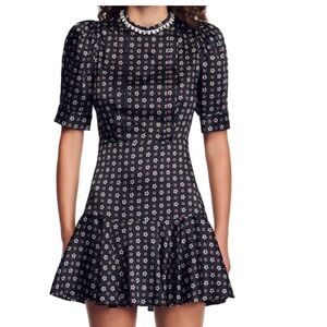 Sandro Suisse Printed Silk Dress‎